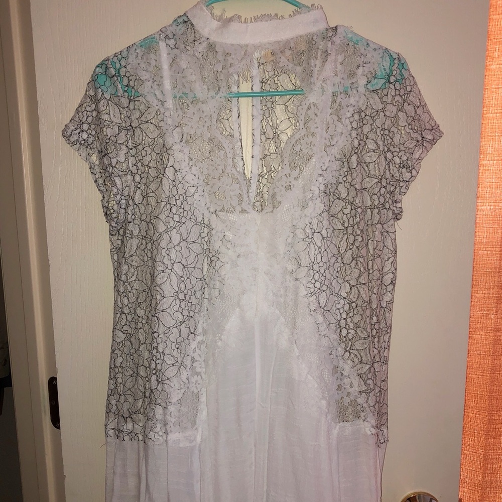 Lace white shirt